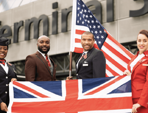Historic dual-take off from Heathrow celebrates return of US travel